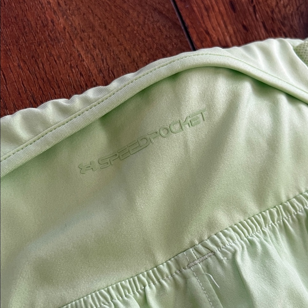 Under Armour Neon Green Athletic Shorts - Picture 3 of 4